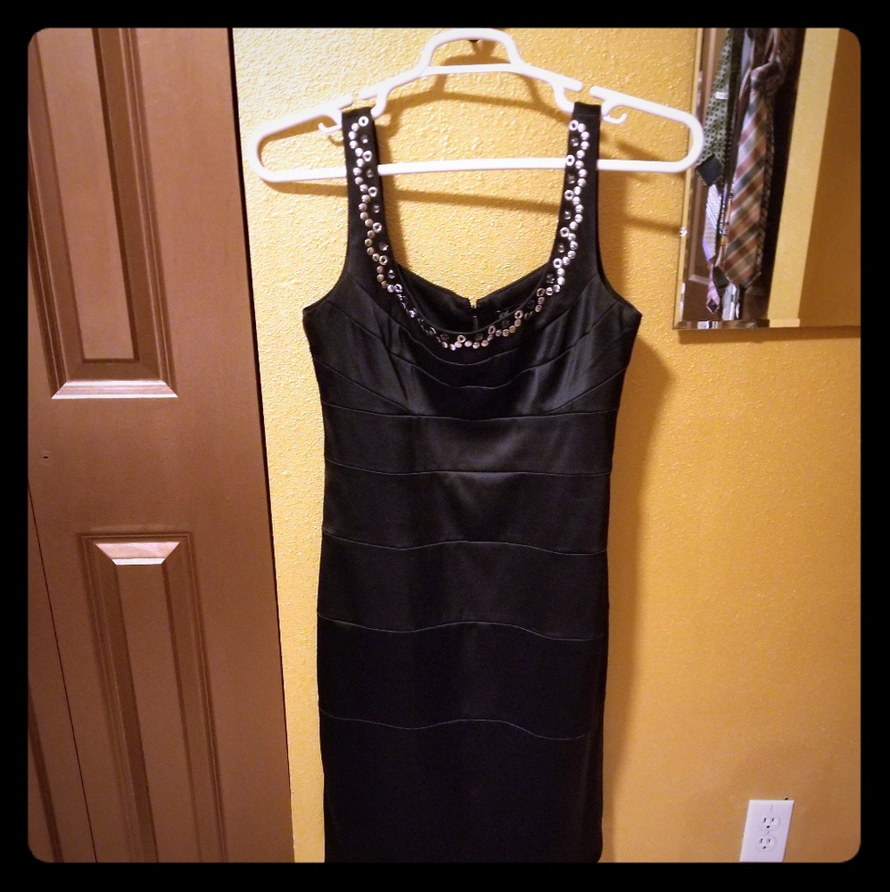 Black cocktail dress